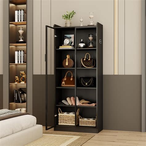 FREDEES Display Cabinet with Adjustable Shelves 165 India | Ubuy