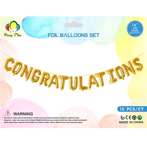 بالون إيتالو فويل - تهنئة، 16 بوصة Italo Foil Balloon - Congratulation, 16 inch