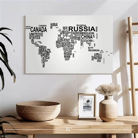 Breakwater Bay Aliaz Text World Map | Wayfair