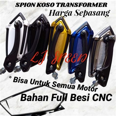 Jual Spion Motor Model Koso Transformer Warna Universal - Chrome ...