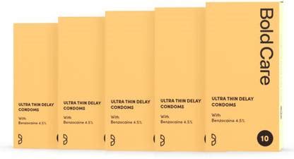 Bold Care Ultra Thin Climax Delay Lubricated - Natural Latex Condom ...