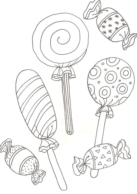 Candies | Candy coloring pages, Coloring pages, Printable coloring pages