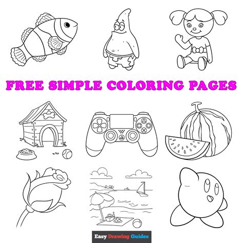 Free Easy Coloring Pages Printable