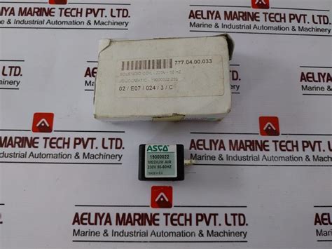 Asco 430 04472 Solenoid Coil, 230V 50-60Hz/110V Dc 19000022 – Aeliya ...