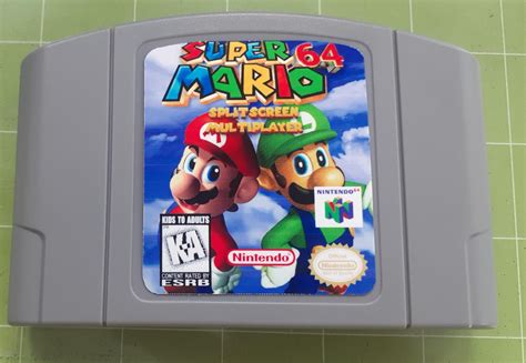 Super Mario 64 Splitscreen Multiplayer Nintendo 64 Cartridge NTSC-U USA ...