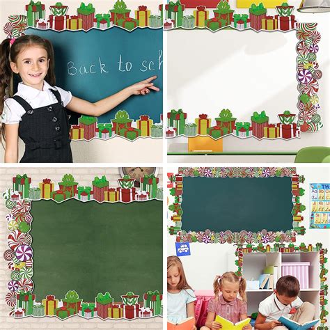 Buy 60 Pieces Christmas Bulletin Board Borders Decoration Xams ...
