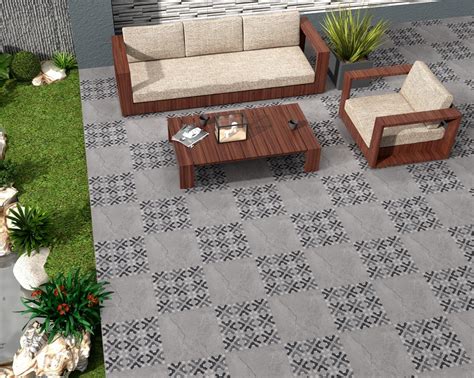 Buy 400x400 TL Multi Cross Soapstone Floor Tiles Online | Orientbell Tiles