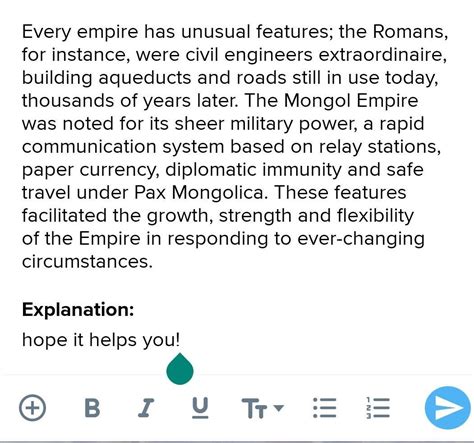 what are the major characteristics of the mangolian army ? - Brainly.in