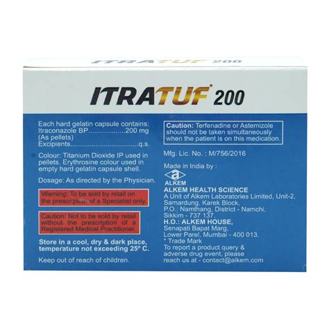 Itratuf 200 Capsules | Uses, Side Effects, Price | Apollo Pharmacy