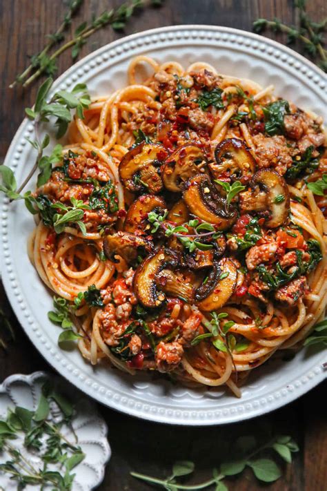 Sausage Mushroom Pasta