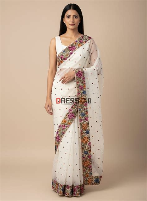 Pre Order Designer Organza Parsi Gara Saree – Dress365days