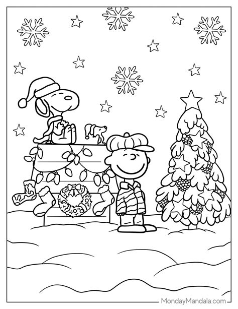 Printable Peanuts Christmas Coloring Pages - Printable Calendars AT A ...