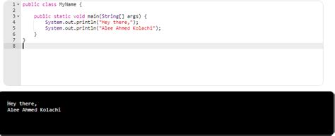 Image result for How to Write Your Name in Java