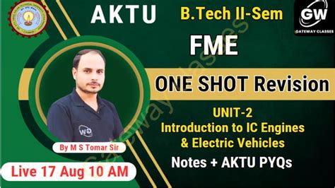 BME101 FME U-2 ONE SHOT Notes: Key Concepts in Mechanical Engineering ...