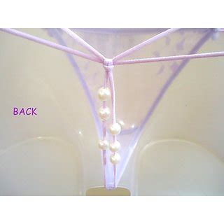 BRIDAL FINE QUALITY FULL NET PANTY THONG WITH PEARLS
