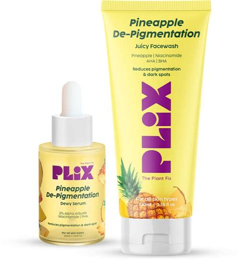 The Plant Fix Plix 5% Pineapple Foaming Face Wash And Serum for ...