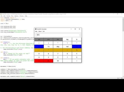 Scientific Calculator using Python with Source Code - Free Source code ...