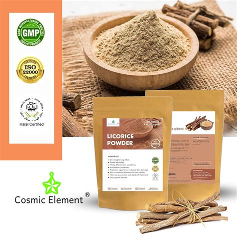 Buy Cosmic Element 100% Pure Licorice Root Powder-Pure Glycyrrhiza ...