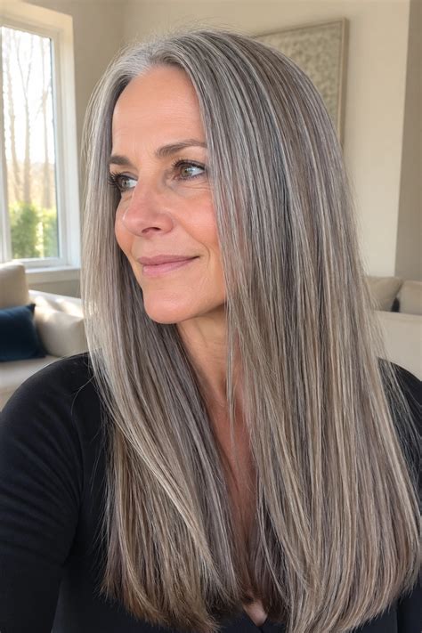 22 Gray Hairstyle Ideas With Brown Lowlights - Hairstyle Loom