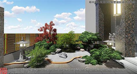庭院景观设计：郑州65平米私家花园设计-河南梵意园林景观设计公司