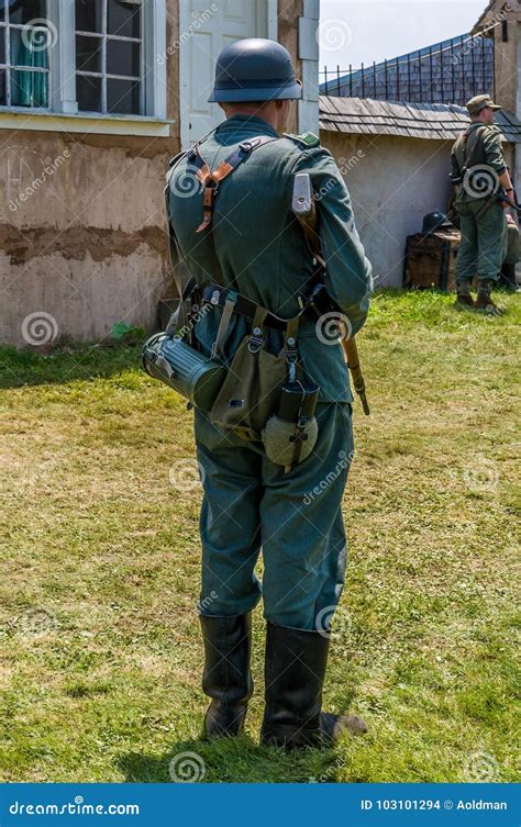 Man in german WWII uniform editorial stock image. Image of military ...