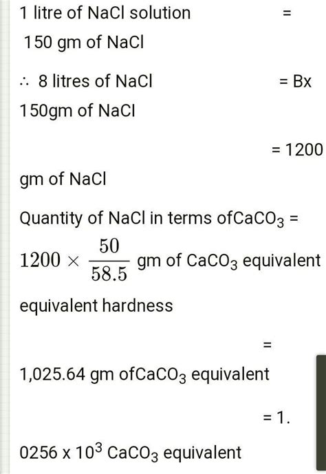 Answer the Following: (CO3) (10) (A) A 77% exhausted Zeolite softener ...