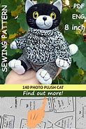 Image result for Stuffed Cat Sewing Pattern Free