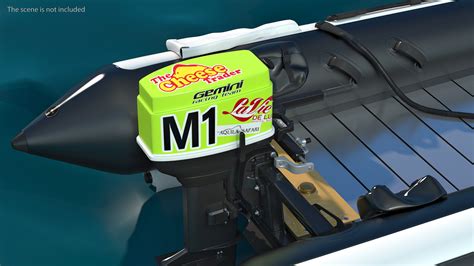 3D Racing Boat Gemini Zapcat F1 with Engine Black Rigged model | 3D ...