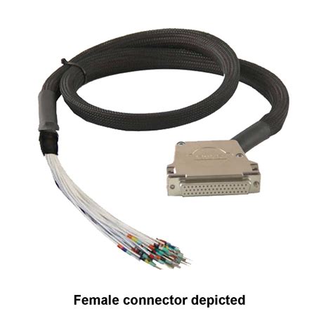 50-Pin Male to Unterminated D-Type Cable Assy, 1m, A050DM5-T-0A100