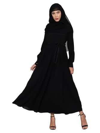 URBAN KANYA Women Abaya Burqa With Hijab & Dupatta Fabric Polyester For ...