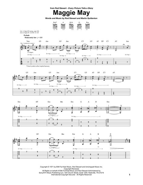 Maggie May by Rod Stewart - Guitar Tab - Guitar Instructor
