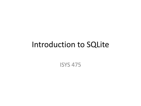 Image result for SQLite Intro