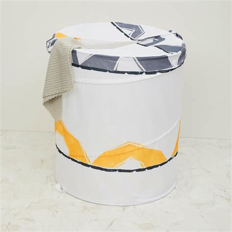 Buy Mekong Printed White Laundry Hamper from Home Centre at just INR 999.0