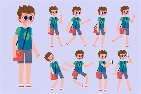 Character poses collection | Free Vector