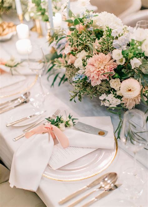 44 lovely place settings to inspire your wedding reception tables – Artofit