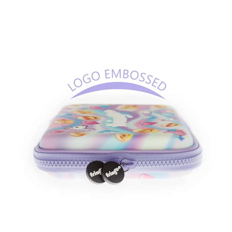 Fringoo - Kids Pencil Case - Pastel Emoji World Holo Design - Purple ...