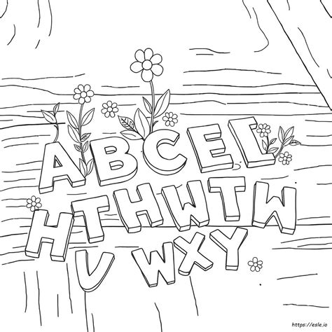 Adult Coloring Pages Letters