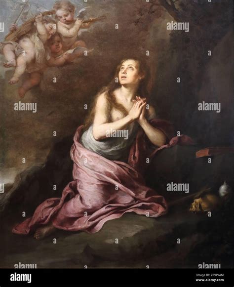 Die buessende Maria Magdalena (The penitent Mary Magdalene) by Spanish ...