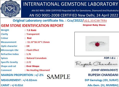 Buy Empirical Jewels Natural Old Burma Ruby Stone Original Certified ...