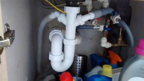 Image result for Dual Washing Machine Waste Pipe