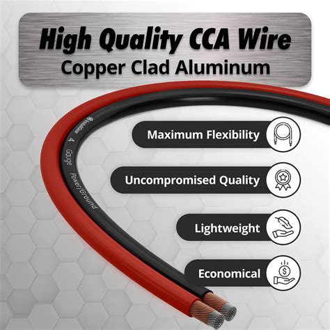 Snapklik.com : InstallGear 4 Gauge Wire - 50 Feet 4 AWG Battery Cable ...
