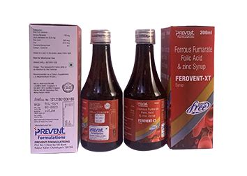 FERROVENT-XT PCD Franchise: Iron Folic Acid & Zinc Tablets/Syrup