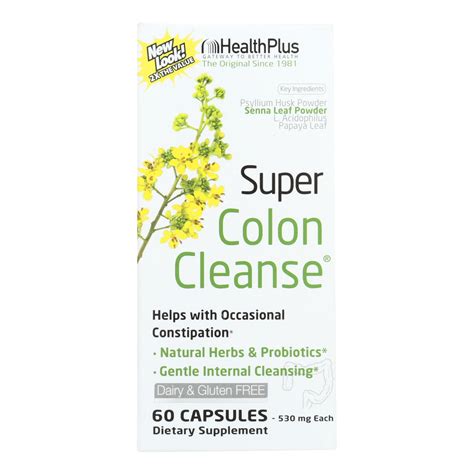 Health Plus - Super Colon Cleanse - 120 Capsules