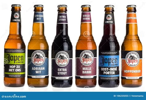 Collection of Dutch Craft Beers by Jopen Brewery Editorial Image ...