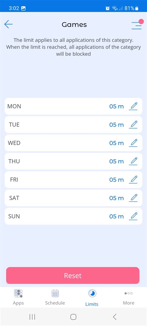 How to set a daily limit on the use of applications on a child's ...