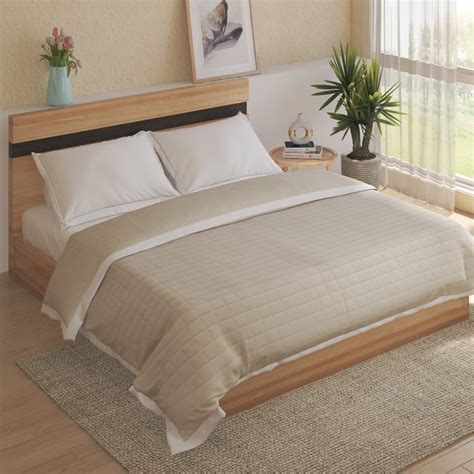 Buy Ecliptic Saga Waffle Cotton Double Quilt from Home Centre at just ...