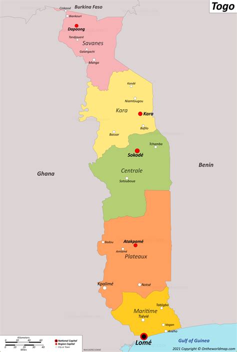 Togo Map | Detailed Maps of Togo