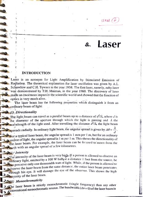 1) Lasers - This notes is for Undergraduate students - UL (2) & Laser ...