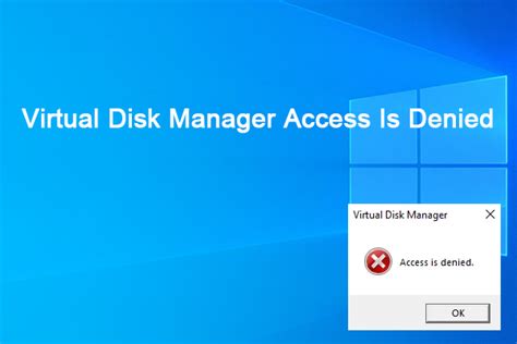 Rezultat imagine pentru Virtual Disk Manager Problems