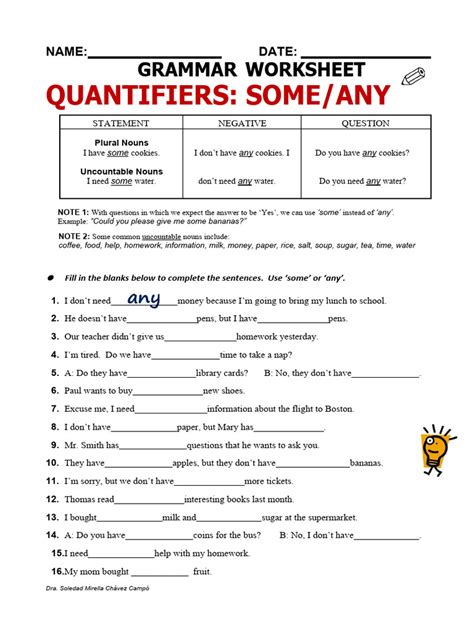 Some Any Worksheet PDF 的图像结果